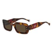 Havana Red Sunglasses with Brown Lenses Carolina Herrera , Brown , Uni...