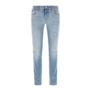 Slim-Fit Stretch Denim Jeans Dolce & Gabbana , Blue , Heren