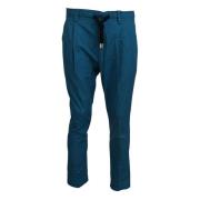 Blauwe Katoenen Chinos Broek, Stijlvol Comfort Dolce & Gabbana , Blue ...