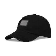 Logo-Plaque Baseball Cap, Zwart Dolce & Gabbana , Black , Heren