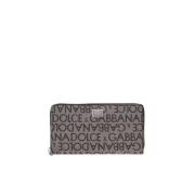 Portemonnee met logo Dolce & Gabbana , Beige , Dames