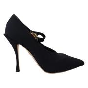 Zwarte Kristal Stretch Pumps Dolce & Gabbana , Black , Dames