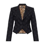 Cropped blazer Dolce & Gabbana , Black , Dames