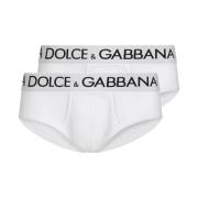 Witte Slip Brando 2 Pack Dolce & Gabbana , White , Heren