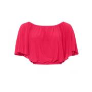 Solal Cropped Top - Koraalroze Stretch Blouse Dolce & Gabbana , Pink ,...
