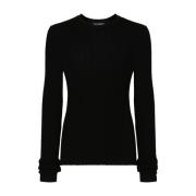 Pullover met Ronde Hals Dolce & Gabbana , Black , Heren