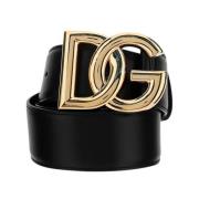 Riem met DG Logo Dolce & Gabbana , Black , Dames
