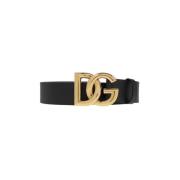 Riem met logo Dolce & Gabbana , Black , Heren