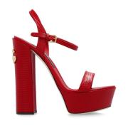 Sandalen met hak Dolce & Gabbana , Red , Dames