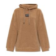 Fleece hoodie Dolce & Gabbana , Brown , Dames