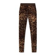 Leggings met luipaardprint Dolce & Gabbana , Brown , Dames