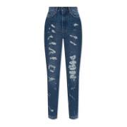 Jeans met vintage-effect Dolce & Gabbana , Blue , Dames