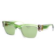 Groen Glitter Montuur Zonnebril Dolce & Gabbana , Green , Unisex