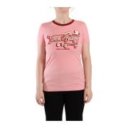 Roze Katoenen Korte Mouwen Crewneck T-shirt Dolce & Gabbana , Pink , D...