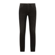Zwarte skinny stretch jeans met wassing Dolce & Gabbana , Black , Here...