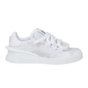 Premium Leren Witte Sneakers Dolce & Gabbana , White , Heren