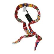 Rose Patroon Wikkel Riem Dolce & Gabbana , Red , Dames