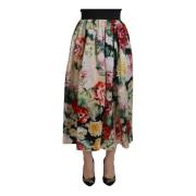 Bloemen hoge taille rok Dolce & Gabbana , Multicolor , Dames