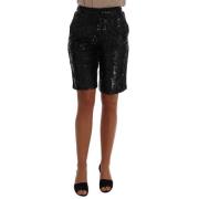 Korte Shorts - Zwarte Bermuda Shorts Dolce & Gabbana , Black , Dames
