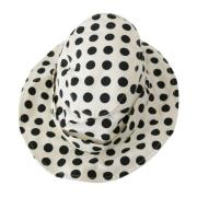 Witte Polka Dot Trilby Hoed - Elegant en Authentiek Dolce & Gabbana , ...