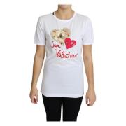 Valentijns Hart Kristal T-shirt Dolce & Gabbana , White , Dames