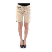 Gewassen denim shorts Dolce & Gabbana , Beige , Dames