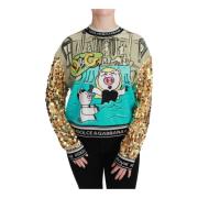 Crewneck Sweater met Year of the Pig Motief Dolce & Gabbana , Multicol...