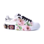 Portofino Sneakers voor Dames met Applicaties Dolce & Gabbana , White ...