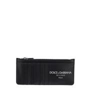 Verticale kaarthouder met logo Dolce & Gabbana , Black , Heren