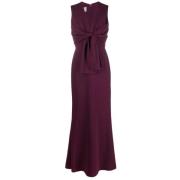 Maxi Jurk Elie Saab , Purple , Dames