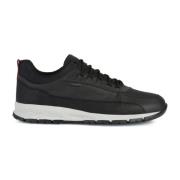 Zwarte ABX Sport Sneakers Geox , Black , Heren