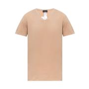 Katoenen T-shirt Hanro , Beige , Heren