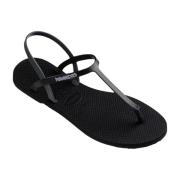 Sandalen zwart Havaianas , Black , Dames