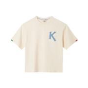 Stijlvolle Big-K T-shirt Kickers , Beige , Unisex