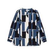 Stijlvolle Blouse voor Vrouwen Marimekko , Blue , Dames