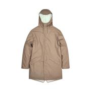 Lange Jas - Waterdicht Unisex Ontwerp Rains , Brown , Heren