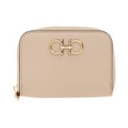 Portemonnee/kaarthouder Salvatore Ferragamo , Beige , Dames