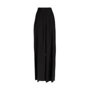 Wijde broek Salvatore Ferragamo , Black , Dames