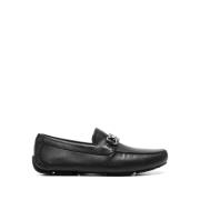 Zwarte platte schoenen Salvatore Ferragamo , Black , Heren