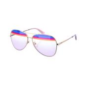 Zonnebril in Aviator Stijl met Metalen Frame Salvatore Ferragamo , Mul...