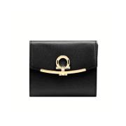 Portemonnee/kaarthouder Salvatore Ferragamo , Black , Dames