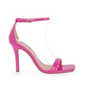 Magenta Uphill Hoge Hak Sandalen Steve Madden , Pink , Dames