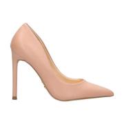 Gepoederde Hak Lederen Stilet Steve Madden , Beige , Dames