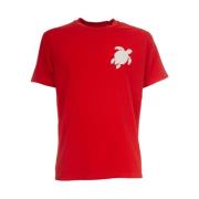 T-shirt met Patch en Korte Mouwen Vilebrequin , Red , Heren