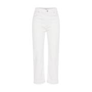 Slim-Fit Hoge Kwaliteit Broek Dorothee Schumacher , White , Dames