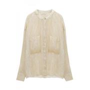 Glanzende glansblouse - stijlvol model Dorothee Schumacher , Yellow , ...