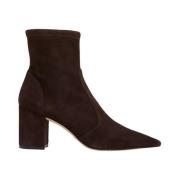 75 Block Stretch Bootie Stuart Weitzman , Black , Dames