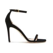 Nudistcurve 100 Sandaal Stuart Weitzman , Black , Dames