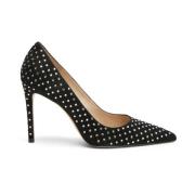 Swarovski Kristal Pomp Stuart Weitzman , Black , Dames