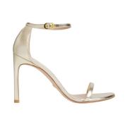 Nudistsong Metallic Hoge Hak Sandalen Stuart Weitzman , Gray , Dames